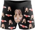 M YESCUSTOM Custom Faces Funny Short Briefs Gift for Husband Underwear