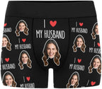 M YESCUSTOM Custom Boxers Briefs for Men Personalized Boxers with Face Mens Funny Underwear with Photo XS-5XL