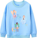 RETSUGO Toddler Baby Girls Sweatshirts Casual Pullover Crewneck Winter Long Sleeve Tops Shirts Clothes 3T-8T