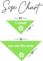 Service Dog in Training Dog Bandana (Lime Green, OS 289)