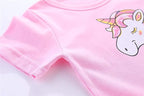 Mud Kingdom Little Girls Dresses Cotton Summer Holiday Cute Cat Dress Short Sleeve