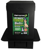 Biomaster Pet Waste Wizard BioBin Composter for Dog Poop - Outdoor Digester System with Enzyme Sachets - Eco-Friendly Disposal Unit 10"x18"