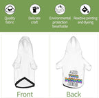 Dog Hoodie Design Your Own Personalized Pet Hoodies Small Pets Wear Shirt Customized Dog Clothes Custom Hooded Sweatshirt Pullover Text Image Dogs Puppy Cat and Kitten, White, XL,