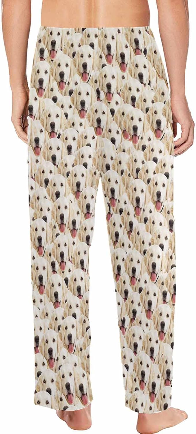 MyPupSocks Personalized Face Pajamas Pants Photo Pajama Bottoms for Men S-XXL
