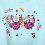 Toddler Baby Girls Cotton Sweater, Long Sleeve Crewneck Sweatshirt Pullover Kids Warm Clothing for Fall Winter