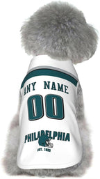 Philadelphia Dog Clothes Jersey Pet Jersey Customized Any Name & Number S-5XL for Small Middle and Big Dogs