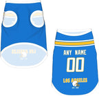 Los Angeles Dog Clothes Jersey Pet Jersey Customized Any Name & Number S-5XL for Small Middle and Big Dogs