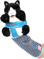 Cat Wrestling Glove Puppet Toy – Interactive Hand Mitt with Durable Protective Sleeve and Catnip - Play & Enrichment