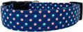 Blue Polka Dots Dog Collar (X-Small)