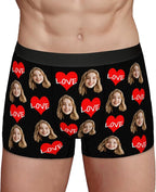 Personalized Underwear for Men with Face Custom Face Boxers Customized Boxer Briefs Funny Gifts for Him Husband Boyfriend