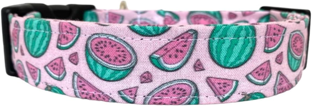 The Watermelon in Pink Dog Collar (X-Large (1.5" Wide))