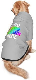Custom Dog Hoodie with Text Photo, Personalized Pet Clothes Sweatshirt for Small/Medium/Large Dogs, Cats,M, Royal-Blue