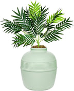 Good Pet Stuff Hidden Litter Box Planter, Decorative Cat Litter Enclosure with Carbon Filter, Artificial Plant, Easy Clean, Improved Design, Round Style, Base Kit, Sage Green