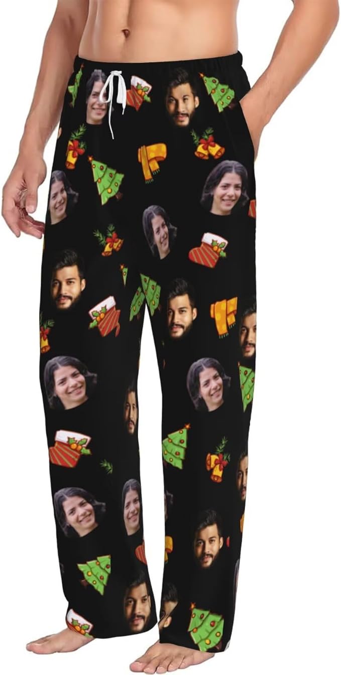 Custom Pajama Pants Personalized Pajama Bottoms With Photo Customizable Pajama For Men Women Add Your Design