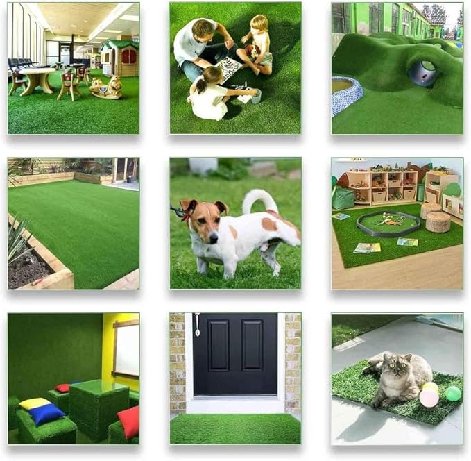 ALTRUISTIC Artificial Grass 13FTX48FT(624 Square Feet), Realistic Fake Grass Deluxe Turf Synthetic Thick Lawn Pet Turf, 1 3/8” Height, Outdoor Decor, Customized