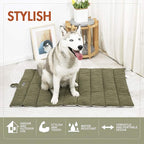 CHEERHUNTING Outdoor Dog Bed, Waterproof, Washable, Large Size, Durable, Water Resistant, Portable and Camping Travel Pet Mat