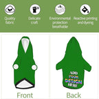 Custom Dog Hoodie Personalized Dog Sweatshirt, Dog Clothes for Small Dogs Customizable, Green, XXL, Ropa para Perros Pequeños Customized Pets Puppy Clothes, Personalized Gifts