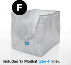 Modkat Flip Litter Box – Front-Entry Design with Integrated Liner System (White)