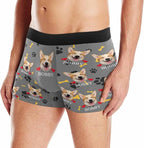 M YESCUSTOM Custom Faces Funny Short Briefs Gift for Husband Underwear