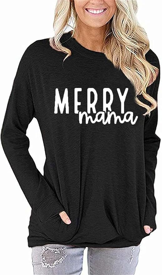 Akihoo Womens Casual Long Sleeve Tunic Tops Crew Neck Shirt Blouses