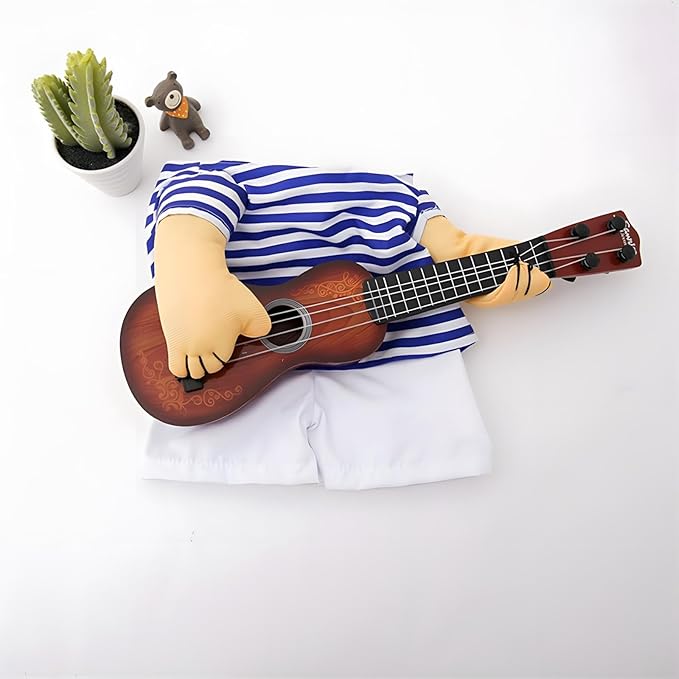 NACOCO Pet Guitar Costume Dog Costumes Cat Halloween Christmas Cosplay Party Funny Outfit Clothes (M)