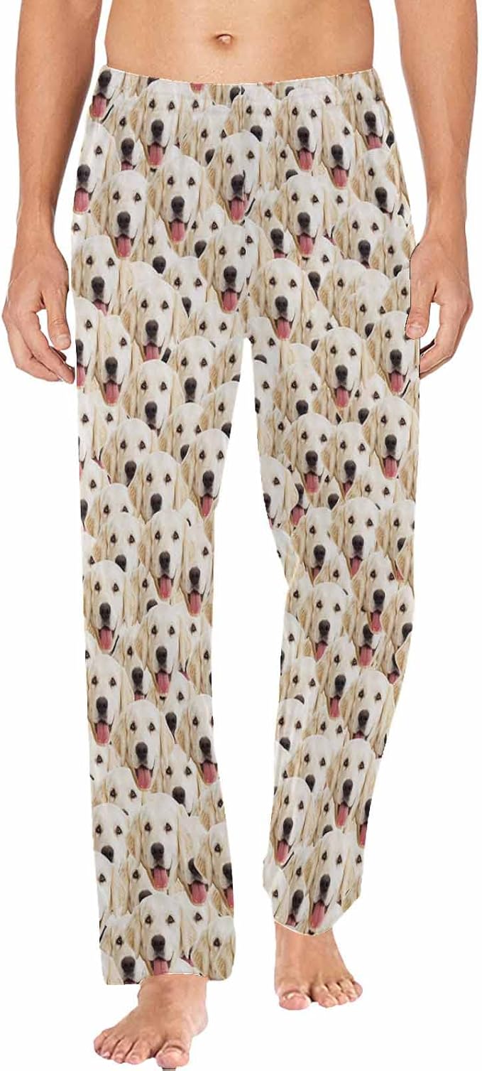 MyPupSocks Personalized Face Pajamas Pants Photo Pajama Bottoms for Men S-XXL