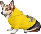 Custom Dog Hoodie, Personalized Dog Sweatshirt, Dog Clothes for Small Dogs Customizable, Gold, XS, Ropa para Perros Pequeños, Customized Pets Puppy Clothes, Personalized Gifts