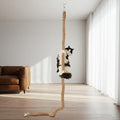 Weysat 1.97'' x 6.7 ft Cat Climbing Jute Rope with Hook Ceiling Wall Mounted Kitten Scratching Post Climbing Rope Toy for Indoor Outdoor Cats