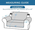 H.VERSAILTEX Sofa Protector for Dogs/Cats/Pets Sofa Covers Slipcover Quilted Couch Coveres Loveseat Covers with Non Slip Elastic Strap Water Resistant Seat Width: 46" (Loveseat, Dark Teal/Beige)