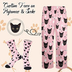 Custom Pajamas Pants with Photo for Men Women:Made in USA Personalized Pajama Trousers,Gifts for Wife Husband