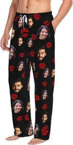 Custom Pajama Pants Personalized Pajama Bottoms With Photo Customizable Pajama For Men Women Add Your Design