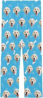 MyPupSocks Customized Face Pajamas Pants Photo Pajama Bottoms for Men S-XXL