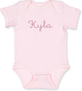COUPLEHOODIES Personalized Baby Onesie Bodysuit – Custom Embroidery Gift for Pregnancy Reveal Baby Shower or First Grandchild