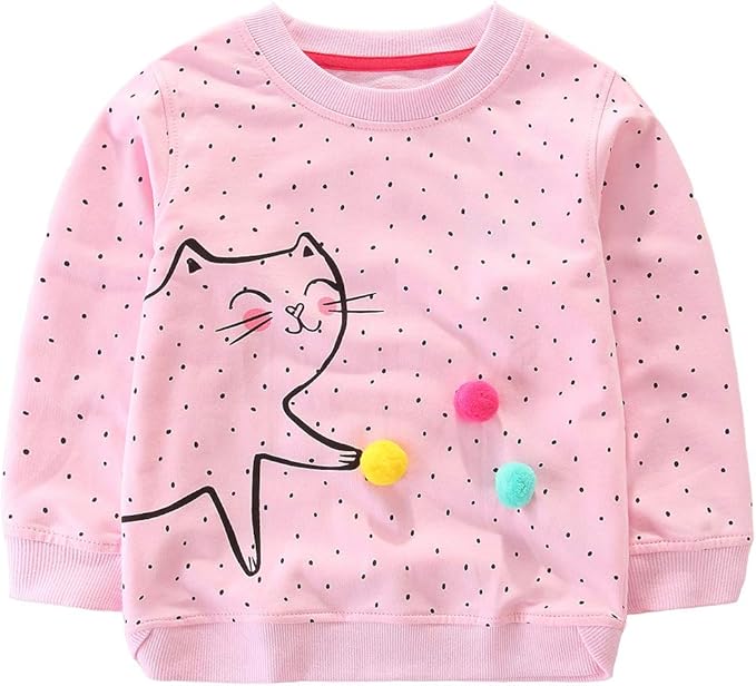 Bumeex Toddler Girl Sweatshirt Clothes Outfit,Cotton Crewneck Christmas Clothing