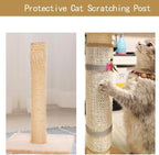 Cat Nail File Scratcher with 80-Grit Aluminum Oxide - Wrap-Around Design for Nail Trimming & Scratching Post Repair | Cat Scratchers That File Nails (Post Style1PCS)