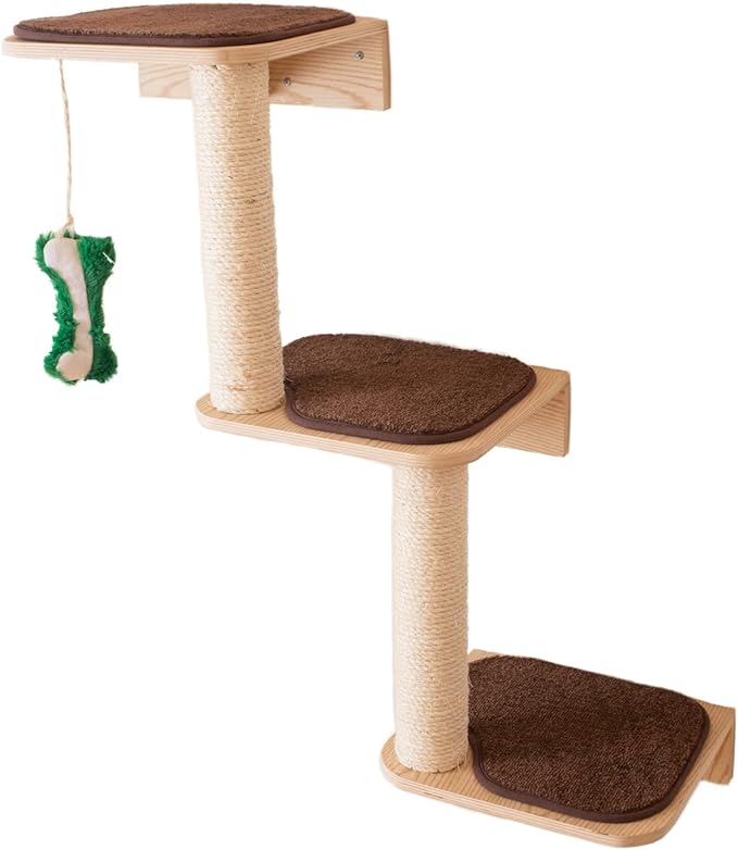 Armarkat Cat Wall Climber Series: Steps W1907C, Natural Beige 13 x 12 x 41