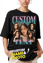 NAZENTI Custom Valentine Shirt Gifts for Boyfriend, Customized Bootleg Rap Tee