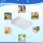 11.8x7.9 IN Pet Cooling Mat for Rabbit, Bunny, Hamster, Guinea Pig & Other Small Pets - Bite Resistance Ice Bed (2PCS)