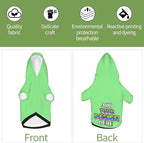 Personalized Dog Hooded Sweatshirt, Custom Pet Pullover Hoodie Design Your Own Text Image for Small Dogs Puppy Cat Kitten Clothes Dog Shirt Customizable, Customized Gifts, Light Green, S,