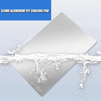 Elome Pet Cooling Pad, 11.8" X 7.9" Aluminum Summer Animal Cool Mat Plate Ice Bed Cage Accessories for Dog, Cat, Rabbit, Hamster, Guinea Pig