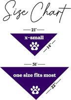Do Not Pet Dog Bandana (Purple, XS 157)