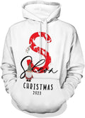 Artsadd Custom Face Unisex athletic Pockets Sweatshirt Loose Hoodie Custom Christmas Long Sleeve Sweatshirt Hooded Pullover