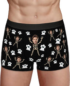 Personalized Underwear for Men with Face Custom Face Boxers Customized Boxer Briefs Funny Gifts for Him Husband Boyfriend