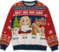 Wrappiness A Girl And Her Dog Christmas Sweatshirt - Cozy Unisex Fit Custom Shirt - Cute for Women Pet Lovers