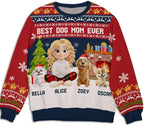 Wrappiness A Girl And Her Dog Christmas Sweatshirt - Cozy Unisex Fit Custom Shirt - Cute for Women Pet Lovers