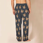 MyPupSocks Custom Pajama Pants for Pet Lover, Personalized Photo Face Printed Pajama Bottoms Sleepwear with Pockets