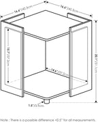 Furinno Peli Litter Box Enclosure, Columbia Walnut