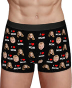Personalized Underwear for Men with Face Custom Face Boxers Customized Boxer Briefs Funny Gifts for Him Husband Boyfriend