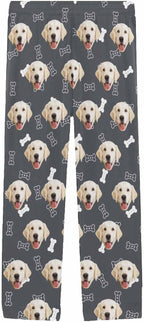 MyPupSocks Customized Face Pajamas Pants Photo Pajama Bottoms for Men S-XXL