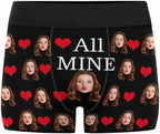M YESCUSTOM Custom Faces Funny Short Briefs Gift for Husband Underwear
